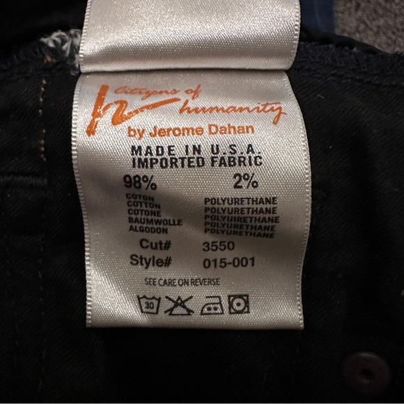 7 For All Mankind Maternity Jeans Bootcut Belly Panel Stretch Denim Size 30 USA - Picture 8 of 10